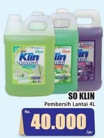 Promo Harga So Klin Pembersih Lantai 4000 ml - Hari Hari