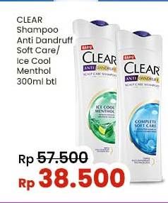 Promo Harga Clear Shampoo Complete Soft Care, Ice Cool Menthol 300 ml - Indomaret