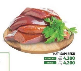 Promo Harga Beef Liver (Hati Sapi) per 100 gr - LotteMart