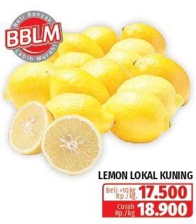 Promo Harga Lemon Lokal Kuning per 1000 gr - Lotte Grosir