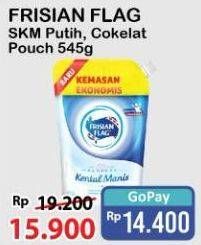 Promo Harga Frisian Flag Susu Kental Manis Cokelat, Putih 545 gr - Alfamart