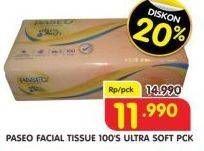 Promo Harga PASEO Facial Tissue Ultra Soft 100 pcs - Superindo