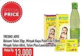 Promo Harga Tresno Joyo Balsem Telon/Minyak Kayu Putih/Minyak Telon/Telon Plus Lavender  - Hypermart