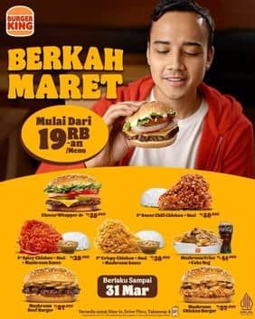 Promo Harga Berkah Maret  - Burger King