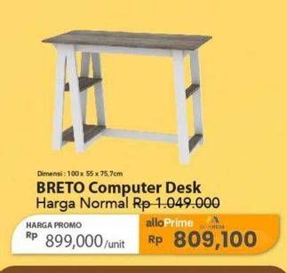 Promo Harga Breto Computer Desk  - Carrefour
