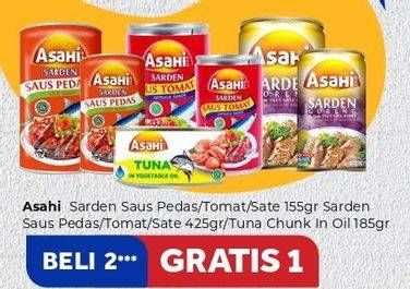 Promo Harga Asahi Sarden/Tuna Chunk In Oil  - Carrefour