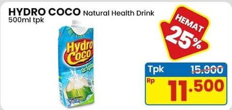 Promo Harga Hydro Coco Minuman Kelapa Original 500 ml - Indomaret
