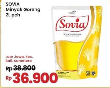 Promo Harga Sovia Minyak Goreng 2000 ml - Indomaret