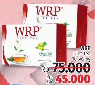 Promo Harga WRP Diet Tea per 10 pcs 2 gr - LotteMart