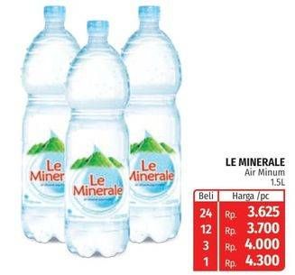 Promo Harga LE MINERALE Air Mineral 1500 ml - Lotte Grosir