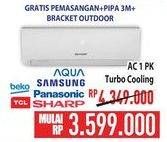 Promo Harga Aqua/Samsung/Panasonic/Sharp/Beko/TCL AC 1PK  - Hypermart