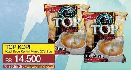 Promo Harga Top Coffee Kopi Susu per 20 sachet 31 gr - Yogya