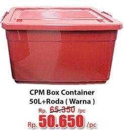 Promo Harga CPM Container Box + Roda Warna 50000 ml - Hari Hari