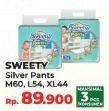 Promo Harga Sweety Silver Pants M60, L54, XL44 44 pcs - Yogya