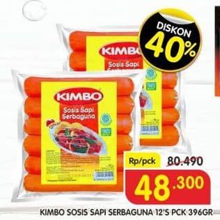 Promo Harga Kimbo Sosis Sapi Serbaguna 396 gr - Superindo