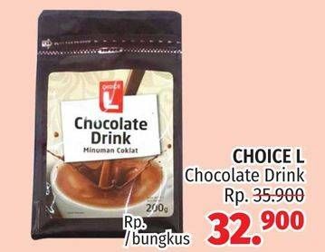 Promo Harga Choice L Chocolate Powder Drink  - LotteMart