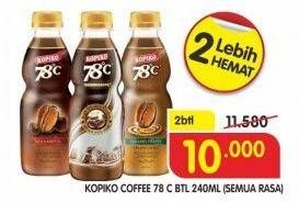 Promo Harga Kopiko 78C Drink All Variants per 2 botol 240 ml - Superindo