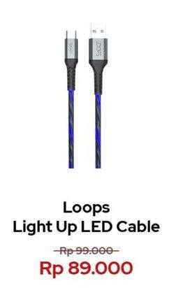 Promo Harga LOOPS Cable Light Up LED  - Erafone