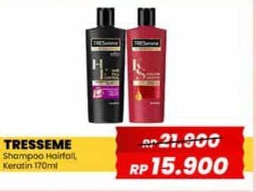 Promo Harga Tresemme Shampoo Hair Fall Control, Keratin Smooth 170 ml - Yogya