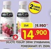 Promo Harga PROSANA Delicyo Strawberry Banana, Pomegranate per 2 botol 250 ml - Superindo