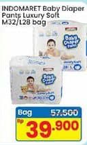 Promo Harga Indomaret Baby Diapers Pants Luxury Soft M32, L28 28 pcs - Indomaret