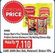 Promo Harga Kimbo Burger Beef/Probites  - Hypermart