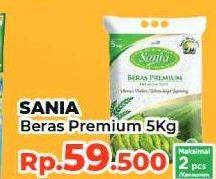 Promo Harga Sania Beras Premium 5000 gr - Yogya