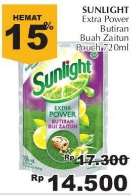 Promo Harga SUNLIGHT Pencuci Piring Extra Power With Biji Zaitun 720 ml - Giant