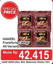 Promo Harga HANZEL Frankfurter All Variants 360 gr - Hypermart