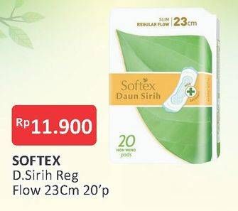 Promo Harga Softex Daun Sirih NonWing 23cm 20 pcs - Alfamart