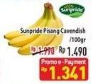 Promo Harga SUNPRIDE Pisang Cavendish per 100 gr - Hypermart