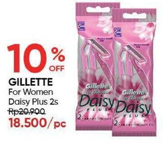 Promo Harga GILLETTE Daisy Plus 2 pcs - Guardian