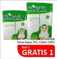 Promo Harga COTTA Facial Cotton 100 pcs - Alfamidi