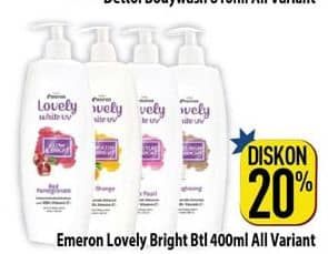 Promo Harga Emeron Lovely Naturals Hand Body Lotion All Variants 400 ml - Hypermart