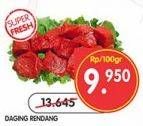 Promo Harga Daging Rendang Sapi per 100 gr - Superindo