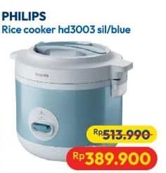 Promo Harga Philips HD3003/30 Rice Cooker 1.8L  - Hypermart
