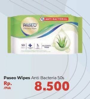 Promo Harga PASEO Cleansing Wipes 50 pcs - Carrefour