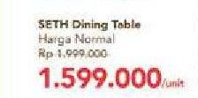 Promo Harga Seth Dining Table  - Carrefour
