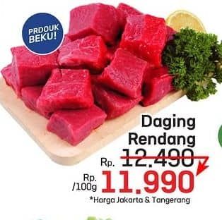 Promo Harga Daging Rendang Sapi per 100 gr - LotteMart