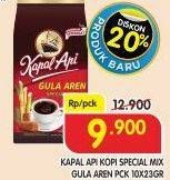 Promo Harga KAPAL API Kopi Bubuk Special Mix Gula Aren per 10 sachet 23 gr - Superindo