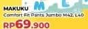 Promo Harga Makuku Comfort Fit Diapers Pants M42, L40 40 pcs - Yogya