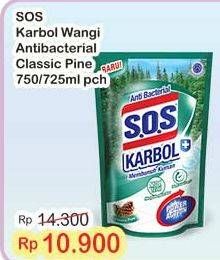 Promo Harga SOS Karbol Wangi Classic Pine 750 ml - Indomaret