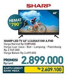 Promo Harga SHARP LC-40SA5100i Full HD LED TV 40"  - Carrefour