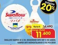 Promo Harga Swalow Naphthalene/Swallow Deodorant  - Superindo