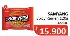 Promo Harga SAMYANG Hot Chicken Ramen Spicy 120 gr - Alfamidi