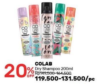 Promo Harga COLAB Dry Shampoo 200 ml - Guardian