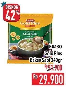 Promo Harga Kimbo Gold Plus Bakso Sapi Original 340 gr - Hypermart