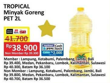 Promo Harga Tropical Minyak Goreng 2000 ml - Alfamart