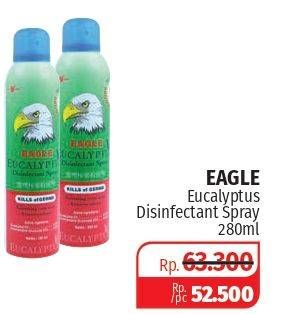 Promo Harga CAP LANG Eagle Eucalyptus Disinfectant Spray 280 ml - Lotte Grosir
