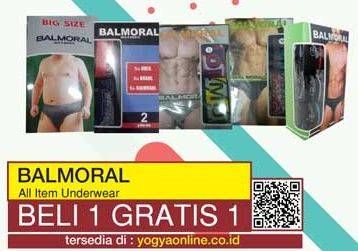 Promo Harga BALMORAL Men Underwear BR18 All Variants  - Yogya